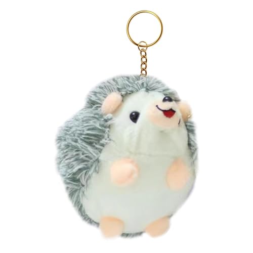 Generisch Schlüsselanhänger mit Igel-Anhänger, Plüsch-Igel-Schlüsselanhänger | Niedlicher Taschenanhänger, tragbare Stofftiere - Weiches und bequemes Rucksackzubehör für Neujahr, Weihnachten, Ostern von Generisch
