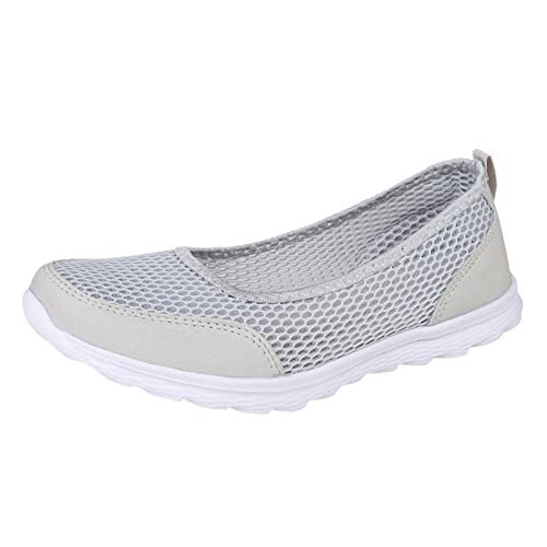 Generisch Schlupfschuhe Atmungsaktive Schnürschuhe Für Damen Flache Freizeitschuhe Unisex Leichte Arbeitsschuhe Sportliche Atmungsaktive Arbeitsschuhe Schuhe Damen Sneaker Schuhe von Generisch