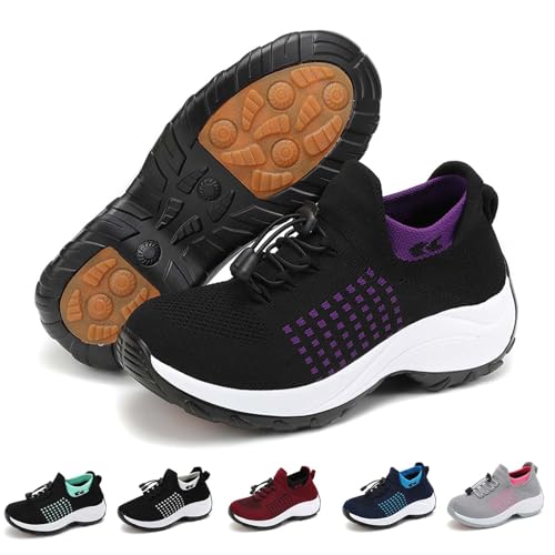 Generisch Schlupfschuhe Damen, Orthopädische Schuhe, Slip on Sneaker Plateauschuhe Leichte Schlupfschuhe Walkingschuhe Mesh Damenschuhe Laufschuhe Breite Füße Sommerschuhe Lila 41 Generisch Schlupfschuhe Damen, Orthopädische Schuhe, Slip on Sneaker Plateauschuhe Leichte Schlupfschuhe Walkingschuhe Mesh Damenschuhe Laufschuhe Breite Füße Sommerschuhe Lila 41 von Generisch
