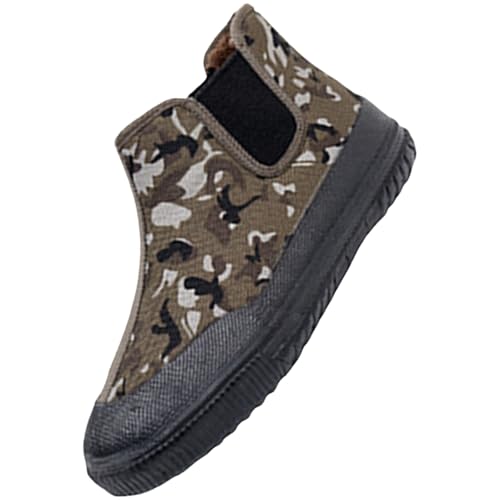 Generisch Schneestiefel Herren Warm, Winterschuhe Herren Ohne Schnürsenkel, Schneeschuhe Slip On Winterstiefel Leichtgewicht Wanderstiefel Klassischer Outdoorschuhe Alltag Bequeme Einsatzstiefel von Generisch