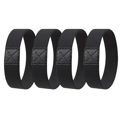 4 Stück Schnürsenkel-Fixierband – Rutschfest & Elastisch zur sicheren Schleifenfixierung – Verhindert das Lösen beim Tragen – Für Kinder-Fußballschuhe und Damen-High-Heels von Generisch