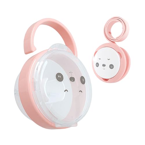 Generisch Schnullerkette | Praktisches Schnuller-Behälter-Set Mit Staubschutzdeckel - Leichtes Staubdichtes Reisezubehör Für Babys Und Kleinkinder Mädchen von Generisch