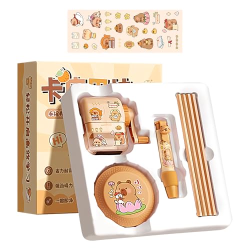 Generisch Schreibwaren Schulbedarf, Niedliche Schulsachen Mit Cartoon-Motiven Für Mädchen, Mit Spitzer, Elektro-Staubsauger, Radiergummi Und Bleistiften Für Kinder Und Schüler von Generisch