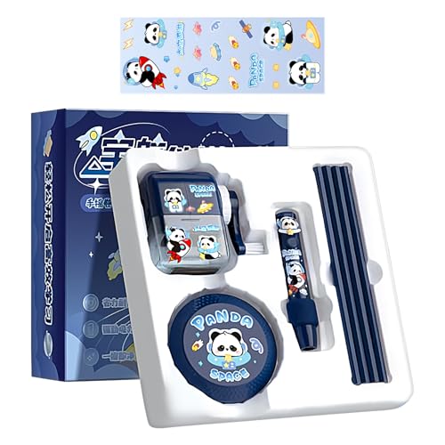 Generisch Schreibwaren Schulbedarf - Niedliche Schulsachen Mit Cartoon-Motiven Für Mädchen - Mit Spitzer, Elektro-Staubsauger, Radiergummi Und Bleistiften Für Kinder Und Schüler von Generisch