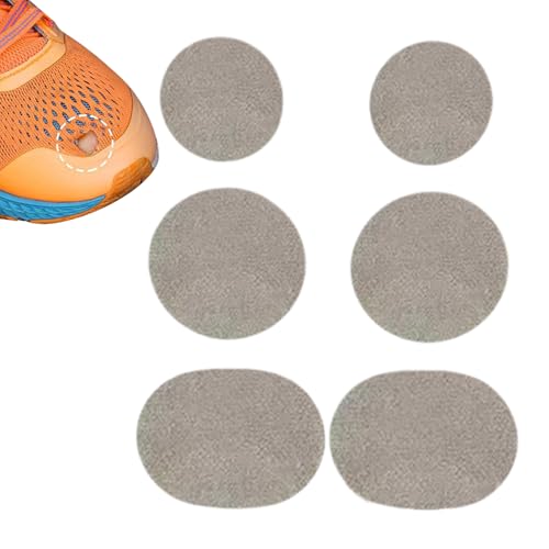 Generisch Schuh-Flicken,Zehenschutz-Pflaster | 6 Stück Flexible Flicken für Laufschuhe Wanderstiefel Tanzschuhe Mützen Babykleidung Jacken Rucksäcke von Generisch