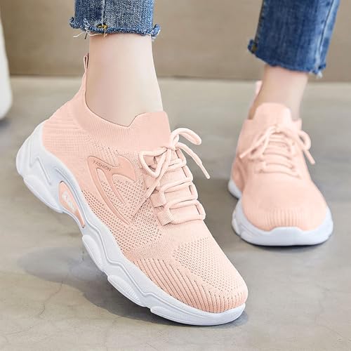 Generisch Schuhe Damen Laufschuhe Walkingschuhe Sneaker Leicht Sneakers Langlebige Weiße Sneaker Für Anzug Bequem Freizeitschuhe von Generisch