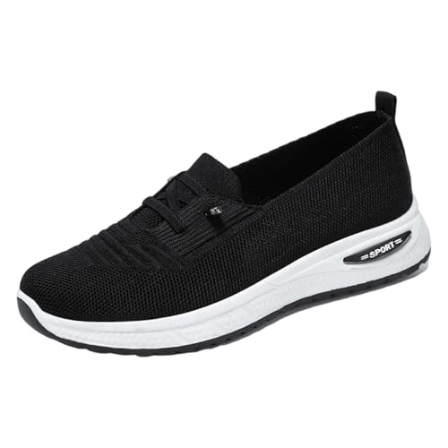 Generisch Schuhe Damen Weite K Schlupfschuhe - Laufschuhe Für Breite Fuß Orthopädische Leichte Und Atmungsaktive Trainer Bequeme Turnschuhe Walkingschuhe rutschfest Ultraleichte Outdoor Sneaker von Generisch