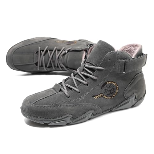 Generisch Schuhe Für Herren Fashion Sneaker Aus Leder Im Vintage-Stil – Atmungsaktiv Turnschuhe Sportlicher Sneaker Mit Memory Foam Trainingsschuhe Leichte Trainers Für Walking, Laufen, Sport von Generisch