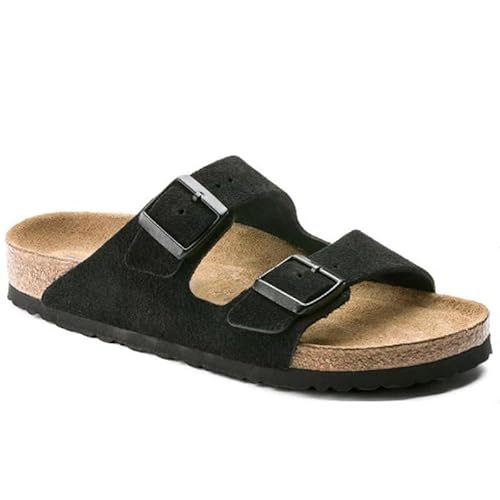 Generisch Schuhe aus Rinderleder Neue Boken Sandalen aus Kork Kühle Pantoffeln (Schwarzes Fleisch,41) von Generisch