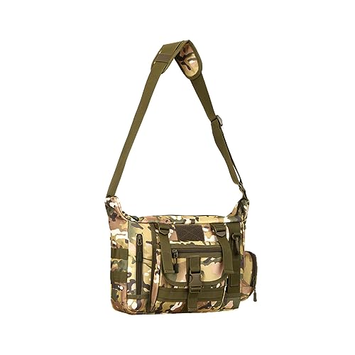 Generisch Schultertaschen Tarnung Umhängetasche Leichte Shopper Tasche Multifunktionale Umhängetaschen Stylische Tote Bag Tragbare Freizeittasche für Camping Schule Outdoor Ausflug Ausgehen Einkaufen von Generisch