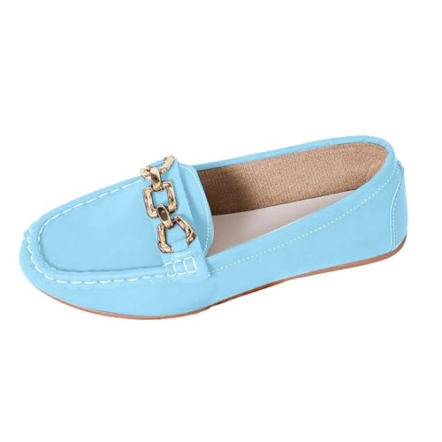Generisch Segelschuhe Damen Ohne Schnürsenkel Lässig Mokassins Bequeme Sportschuhe Klassische Walking Arbeitsschuhe Loafers Low Top Schuhe Outdoor Freizeit Turnschuhe Freizeitschuhe von Generisch
