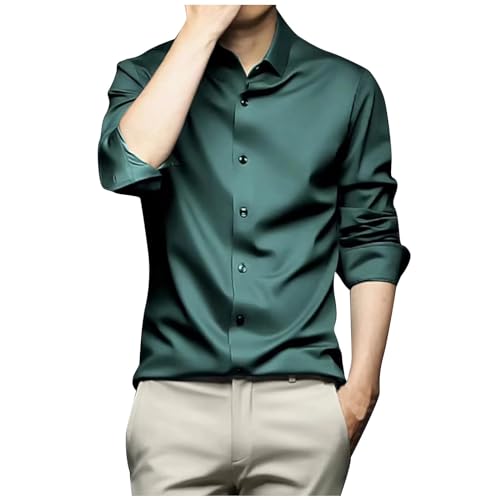 Generisch Seide Hemd Herren Langarm Satin Hemd Party Outfit, Hemd Herren Langarm Button Down Freizeithemd Regular Fit Freizeithemd Business Hemd Herrenhemd Langarmhemd Hemden Einfarbig Generisch Seide Hemd Herren Langarm Satin Hemd Party Outfit, Hemd Herren Langarm Button Down Freizeithemd Regular Fit Freizeithemd Business Hemd Herrenhemd Langarmhemd Hemden Einfarbig von Generisch