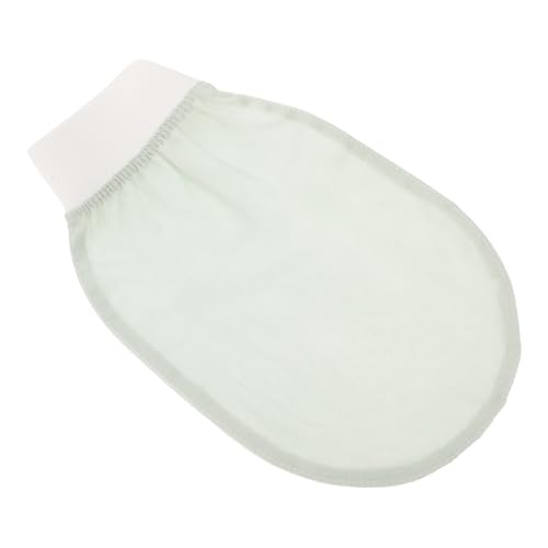 Generisch Seidenschlamm-Badetuch reinigungstuch hautpflege Seidiges Badetuch trockene Körperbürste Badewäscher für den Körper Netz Badetücher reiben Peeling-Rückenwäscher Rayon Light Green von Generisch