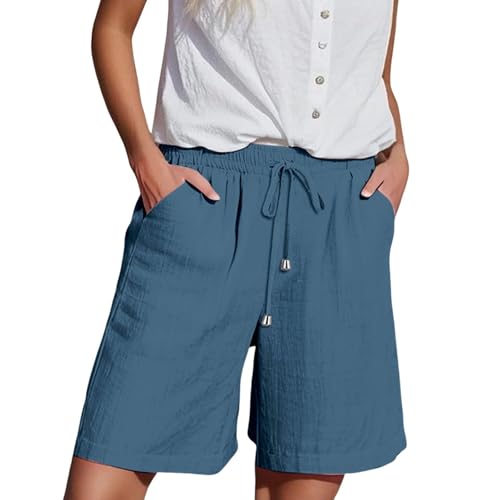 Generisch Shorts Damen Sommer Kurze Hose Knielang Sporthose Locker Jogginghose Kurz Baumwolle Sportshorts High Waist mit Taschen und Kordelzug Sweatshorts für Fitness Running Gym Generisch Shorts Damen Sommer Kurze Hose Knielang Sporthose Locker Jogginghose Kurz Baumwolle Sportshorts High Waist mit Taschen und Kordelzug Sweatshorts für Fitness Running Gym von Generisch