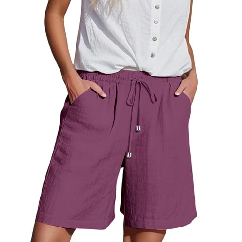 Generisch Shorts Damen Sommer Kurze Hose Knielang Sporthose Locker Jogginghose Kurz Baumwolle Sportshorts High Waist mit Taschen und Kordelzug Sweatshorts für Fitness Running Gym Generisch Shorts Damen Sommer Kurze Hose Knielang Sporthose Locker Jogginghose Kurz Baumwolle Sportshorts High Waist mit Taschen und Kordelzug Sweatshorts für Fitness Running Gym von Generisch
