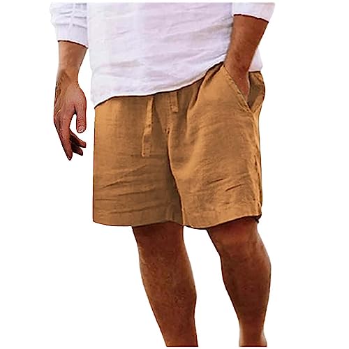 Generisch Shorts Herren Kurze Hose aus Leinenmaterial Leichte Luftige Sommerhose Einfarbige Loose Fit Kurze Freizeithose Kurze Leinenhose Herren Herren Shorts Stretch Sport Generisch Shorts Herren Kurze Hose aus Leinenmaterial Leichte Luftige Sommerhose Einfarbige Loose Fit Kurze Freizeithose Kurze Leinenhose Herren Herren Shorts Stretch Sport von Generisch