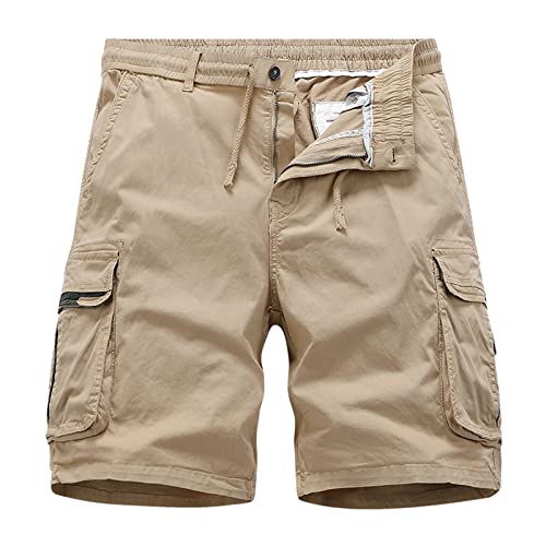 Generisch Shorts NEU Kurze Hose MIT GÜRTEL Cargo Vintage Short Army Bermuda Retro Shorts Men Mountainbike Hose Herren Kurz von Generisch
