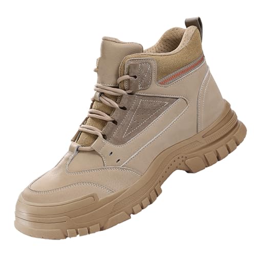 Generisch Sicherheitsschuhe Herren Arbeitsschuhe Mode Arbeitsturnschuhe Leicht Komfort Stahlkappenschuhe-Numeric_45 von Generisch