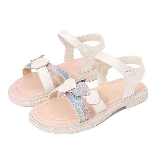 Generisch SilberMädchen Sommer Mode Strass Schmetterling Weichen Boden Baotou Prinzessin Sandalen Bequeme Rutschfeste Strandschuhe Kinderschuhe Sommerschuhe Bequem Strandschuhe 4 5 6 12 14 10 9 Jahre von Generisch