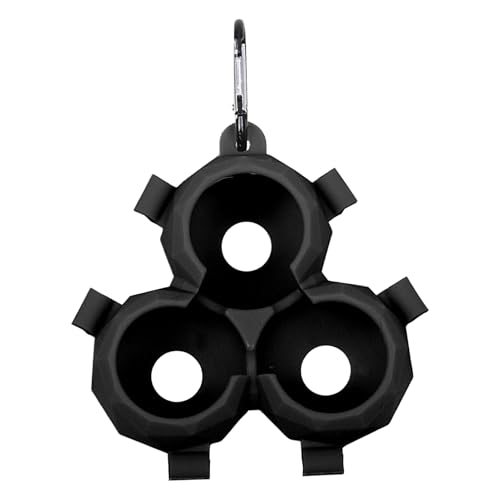 Generisch Silikon-Golfballhülle, Golfballhalterhülle - Golfballtasche mit baumelnder Clip-Schnalle,Tragbare Golfball-Tragetasche, Golfball-Schutzträger für Männer und Frauen von Generisch