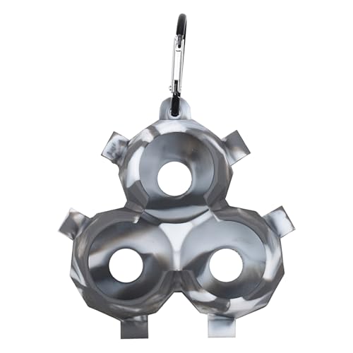 Generisch Silikon-Golfballhülle, Golfballhalterhülle - Golfballtasche mit baumelnder Clip-Schnalle,Tragbare Golfball-Tragetasche, Golfball-Schutzträger für Männer und Frauen von Generisch