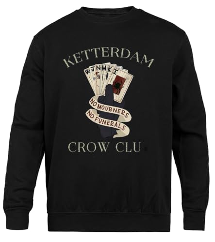 Generisch Six of Crows Ketterdam Crow Schwarzer Unisex-Pullover mit Rundhalsausschnitt Generisch Six of Crows Ketterdam Crow Schwarzer Unisex-Pullover mit Rundhalsausschnitt von Generisch