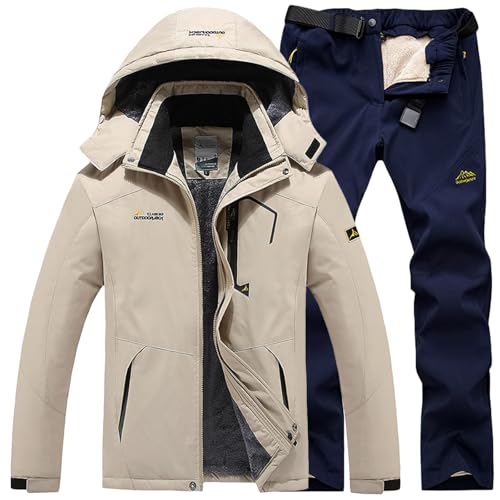 Generisch Skianzug Herren 2 Teilig Set Winddicht Schneeanzug mit Kapuze Skibekleidung Set Wasserdicht Ski Anzug Männer Winter Warm Skijacke Und Hose Thermoanzug Winterjacke Fleece Lined Windjacke Generisch Skianzug Herren 2 Teilig Set Winddicht Schneeanzug mit Kapuze Skibekleidung Set Wasserdicht Ski Anzug Männer Winter Warm Skijacke Und Hose Thermoanzug Winterjacke Fleece Lined Windjacke von Generisch