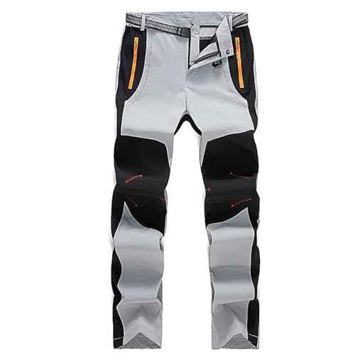 Generisch Skihose Herren Damen wasserdichte Wanderhose Winter Schneehose Fleece Gefüttert Snowboard Hose Outdoor Funktionshose Unisex Winddichte Softshellhose Trekkinghose (Weiß, L) von Generisch