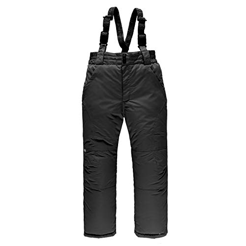 Generisch Skihose für Kinder Warme Outdoor Schneehose mit Verstellbarer Trägern Mädchen Outdoorhose Snowboard Softshellhose wasserdichte Winddichte Trekkinghose Jungen Regenhose (Schwarz, XS) von Generisch