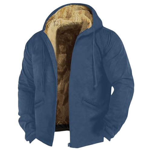 Generisch Skijacke Herren, Winter Wasserdichte Winddichte Warme Fleece-Futter Ski Regenmantel Mit Kapuze Men Jacket Leder Herren Wanderjacken Für Lang Raintex Jacke (3XL, Dark Gray) von Generisch