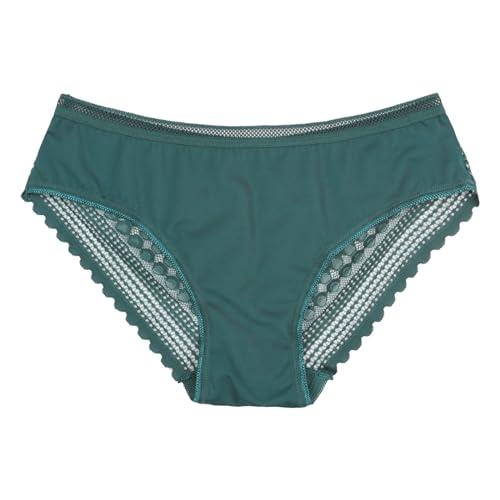Generisch Slip Grün Aus Eisseide Nahtlos Damen Slips Spitze Panties Women Brazilian Hipster Panties Seamless Nahtlose Schlüpfer Lace Briefs Women Weich Unterhosen Bequem Trunk von Generisch