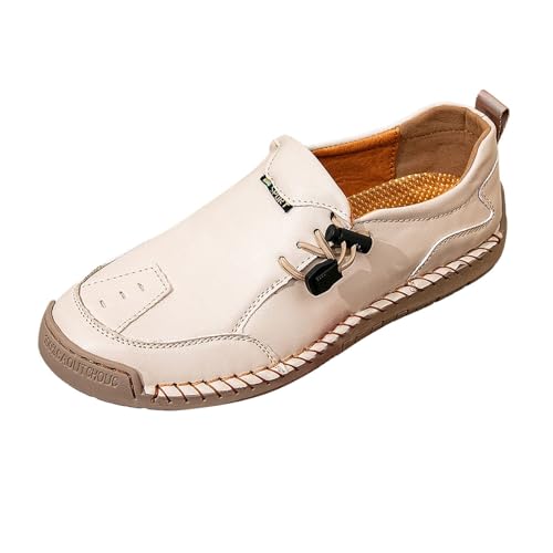Generisch Slip On Schuhe Damen Loafers Bequeme Atmungsaktive Halbschuhe Flache Komfort Freizeitschuhe Kunstleder Leicht Bootsschuhe Fahren Schuhe Outdoor Wanderschuhe Damenschuhe von Generisch