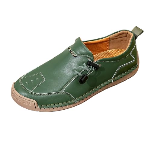 Generisch Slip On Schuhe Damen Loafers Bequeme Atmungsaktive Halbschuhe Flache Komfort Freizeitschuhe Kunstleder Leicht Bootsschuhe Fahren Schuhe Outdoor Wanderschuhe Damenschuhe von Generisch