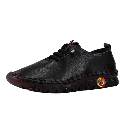 Generisch Slip On Sneakers Damen Herren Sportschuhe wasserdichte Trail Running Trekkingschuhe Super Weich Walkingschuhe rutschfeste Turnschuhe Leicht Leder Arbeitsschuhe Freizeitschuhe Unisex Sneaker von Generisch