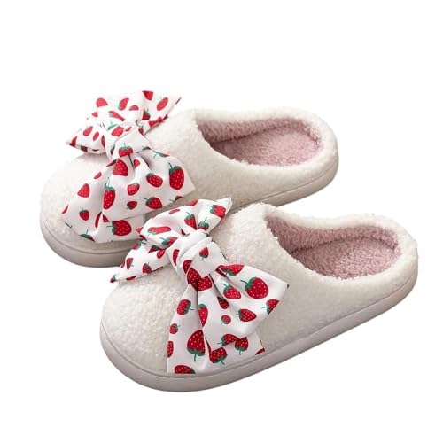 Generisch Slippers Damen Herren Badepantoletten aus Frottee Plüsch Pantoffeln rutschfeste Kunstfellkragen Hausschuhe Offene Zehenpartie Weiche Leichte Alltagsbasics, fokus auf Bequemlichkeit von Generisch