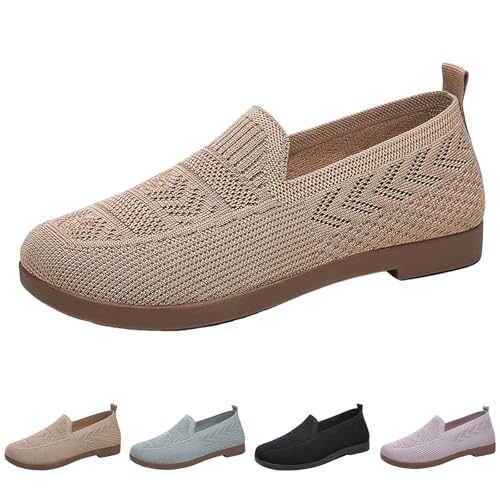 Generisch Sneaker Damen Beige Sportschuhe Breite Füße Einzelneschuhe Slip-On-Sicherheits Freizeitschuhe Atmungsaktive Mesh Sommerschuhe Einfarbig Schlupfschuhe Stilvoll und Schön Trekkingschuhe Generisch Sneaker Damen Beige Sportschuhe Breite Füße Einzelneschuhe Slip-On-Sicherheits Freizeitschuhe Atmungsaktive Mesh Sommerschuhe Einfarbig Schlupfschuhe Stilvoll und Schön Trekkingschuhe von Generisch