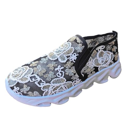 Generisch Sneaker Damen Breite Fuß Schuhe Freizeit Elegant Stoffschuhe Atmungsaktive Vermascht Freizeitschuhe Outdoor Slip On Sportschuhe Trachten Walkingschuhe Outdoor Loafers Generisch Sneaker Damen Breite Fuß Schuhe Freizeit Elegant Stoffschuhe Atmungsaktive Vermascht Freizeitschuhe Outdoor Slip On Sportschuhe Trachten Walkingschuhe Outdoor Loafers von Generisch