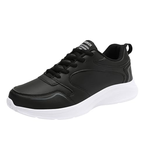 Generisch Sneaker Damen Leichtgewichts Atmungsaktive Turnschuhe Orthopädische TrainerSchuhe Wasserdicht Laufschuhe mit Obermaterial aus Leder Bequeme Walkingschuhe Outdoor Schnür Freizeitschuhe von Generisch