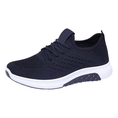 Generisch Sneaker Damen Schwarz Freizeitschuhe Atmungsaktive Trainerschuhe rutschfest Sommerschuhe Breite Füße Joggingschuhe Workout Sneaker Cross-Training Turnschuhe Weiche Bequem Trekkingschuhe von Generisch