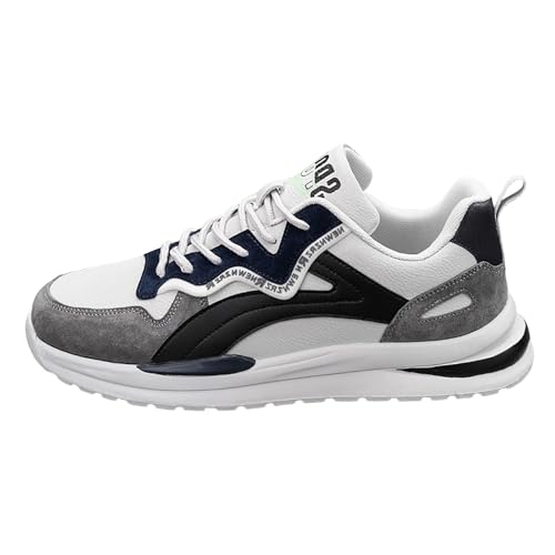 Generisch Sneaker Herren Basketballschuhe Laufschuhe Turnschuhe Wanderschuhe Freizeitschuhe Sportschuhe Leichtgewichts Trainingsschuhe Komfort Atmungsaktiv Basketball Tennis Sport Running (Grey, 41) von Generisch
