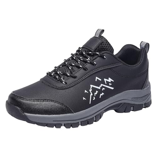 Generisch Sneaker Herren Orthopädische Lässige Offroad Freizeitschuhe Breite Füße Arbeitsschuhe Schuhe Herren Chunky Weite Breit Trekkingschuhe Damen Aufzug Schuhe Verschleißfest Schuhsohlen von Generisch