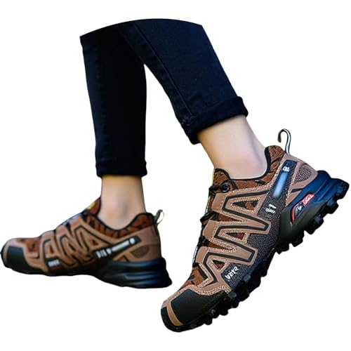 Generisch Sneaker Herren Orthopädische Wanderschuhe Rutschschutz Verschleißfest Schuhsohlen Bequeme Atmungsaktive Sportschuhe Outdoor Laufen Trekkingschuhe Lässige Offroad Freizeitschuhe von Generisch