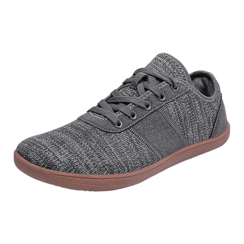 Generisch Sneaker Herren Sportschuhe Arbeit, rutschfeste Turnschuhe, Wanderschuhe Walkingschuhe Outdoor Fitness (Grey, 41) von Generisch