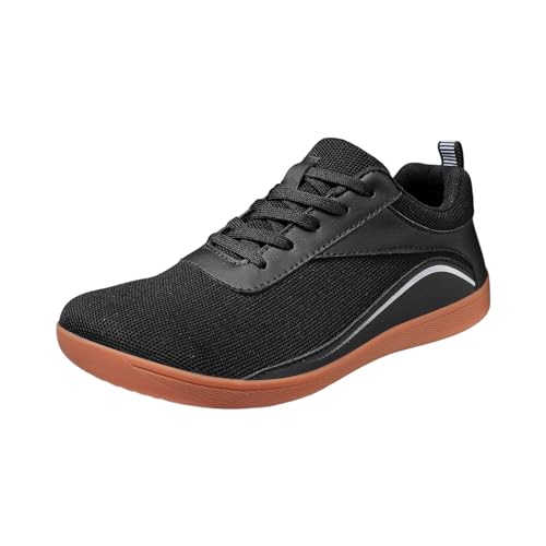 Generisch Sneaker Herren Sportschuhe atmungsaktiv, Flacher Boden, leicht, Bequeme Wanderschuhe in Übergröße Freizeitschuhe Sommerschuhe Leichtgewichts (45) von Generisch