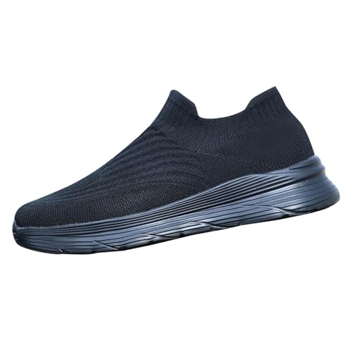 Generisch Sneaker Herren Ultrabequem Sportschuhe Mesh Atmungsaktive Laufschuhe Slip On Turnschuhe Tennis Fitness Walkingschuhe Leicht Trekking- & Wanderschuhe Dehnbare Strickobermaterial von Generisch