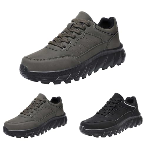 Generisch Sneaker Mit Dicker Sohle Herren Sportschuhe Herren Weite Breit Turnschuhe Flach Walkingschuhe rutschfest Freizeitschuhe Sportlich Outdoorschuhe Einfarbig Joggingschuhe Bequem Halbschuhe von Generisch