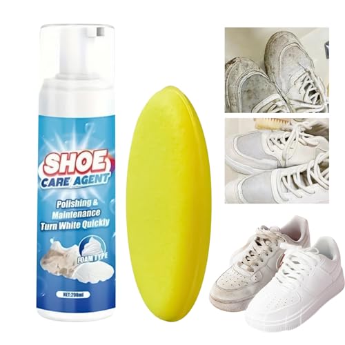 Generisch Sneaker Schaumreiniger - Sportschuh Reiniger Mit,200ml Tragbar Langanhaltender Schutz Spray Für Tennis Leinwand Stiefel Outdoor Reisen von Generisch