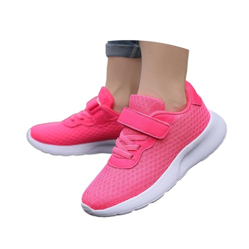 Generisch Sneakers Mädchen Leichte Sportschuhe Mesh Atmungsaktive Kinderschuhe Slip On Laufschuhe für Kinder Bequeme Turnschuhe mit Weicher Sohle Outdoorschuhe Hallenschuhe Basketballschuhe von Generisch
