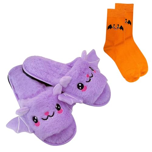 Generisch Socken Hausschuhe Basket Halloween Slippers Unisex-hausschuhe Niedliche -fledermaus-plüsch- Halloween- Drinnen Und Draußen Pyjama Herren Schnappi Pumkin Pp4 44 Generisch Socken Hausschuhe Basket Halloween Slippers Unisex-hausschuhe Niedliche -fledermaus-plüsch- Halloween- Drinnen Und Draußen Pyjama Herren Schnappi Pumkin Pp4 44 von Generisch