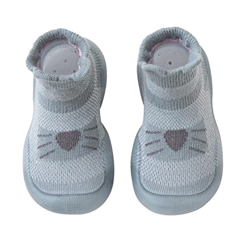 Generisch Sockenschuhe Baby Kinder, Krabbelschuhe Baby Schuhe Hausschuhe Babybodenschuhe rutschfeste Baby Sockenschuhe Leichte Slip-on Turnschuhe Weiche Sohle Haussocken von Generisch